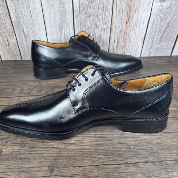 Mezlan Torque Black Men's Sz 10.5 M Lace Up Oxford Dress Shoe w/Dust Bag - Picture 6 of 16